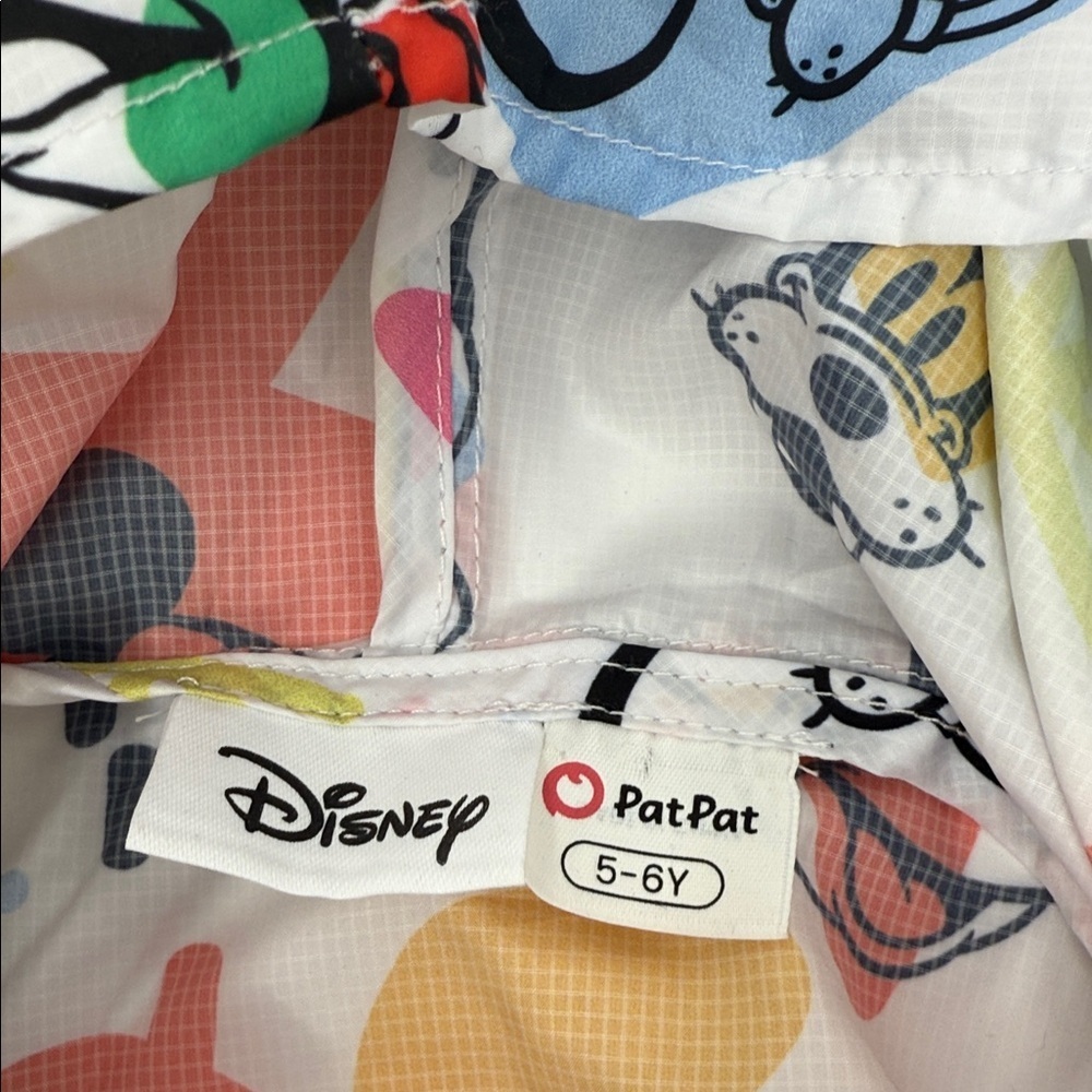 Disney PatPat Colorful Cartoon windbreaker jacket  for Kids Size 5-6y Minnie - Picture 2 of 6